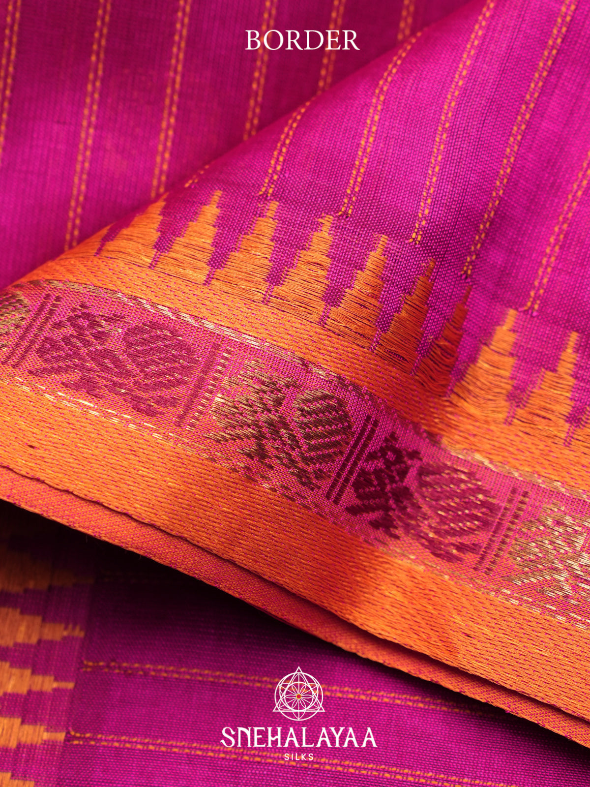 Magenta Kuppadam Silk Cotton Saree