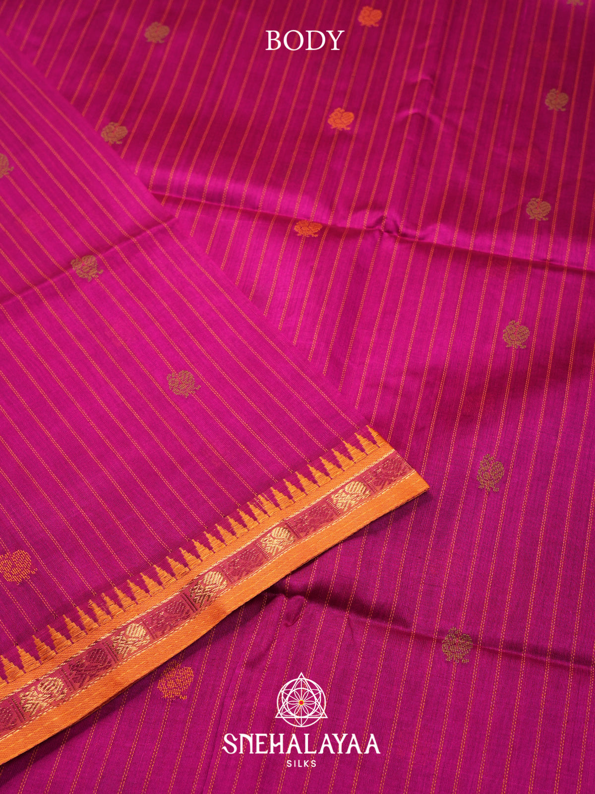 Magenta Kuppadam Silk Cotton Saree