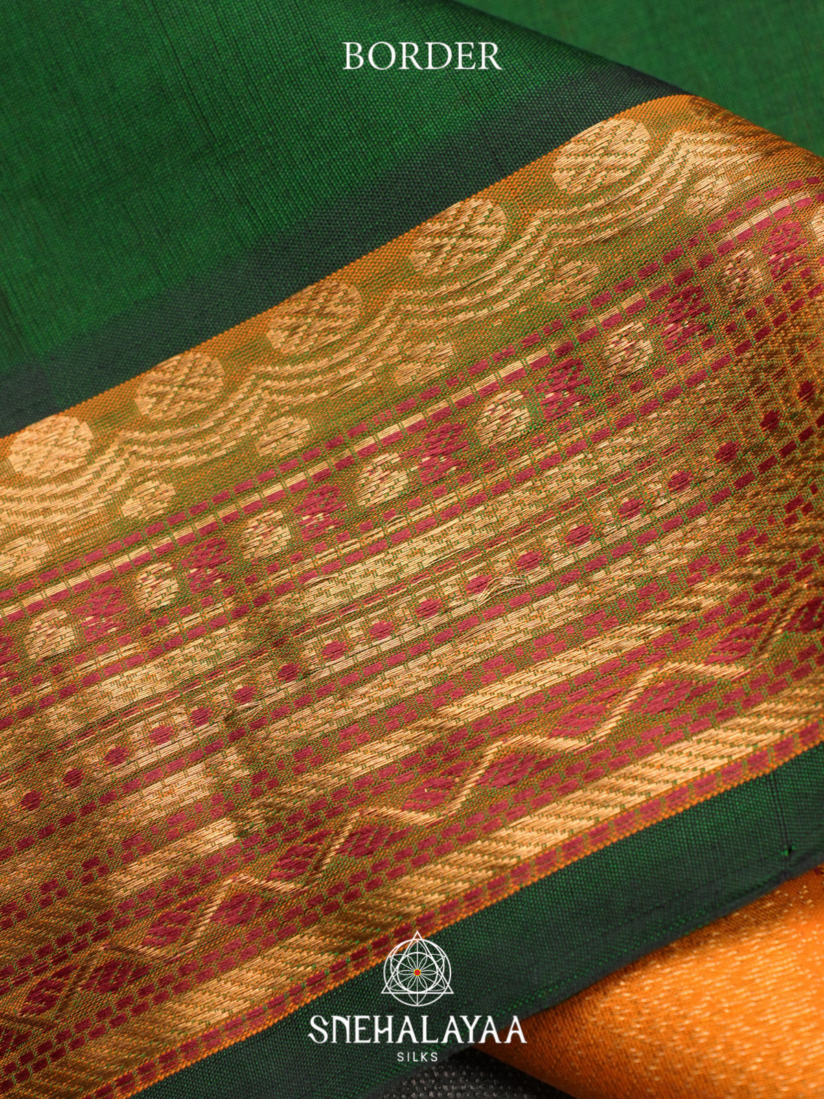 Green Kuppadam Silk Cotton Saree