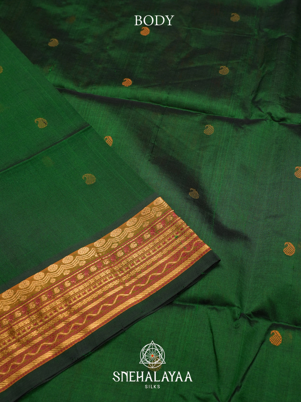 Green Kuppadam Silk Cotton Saree