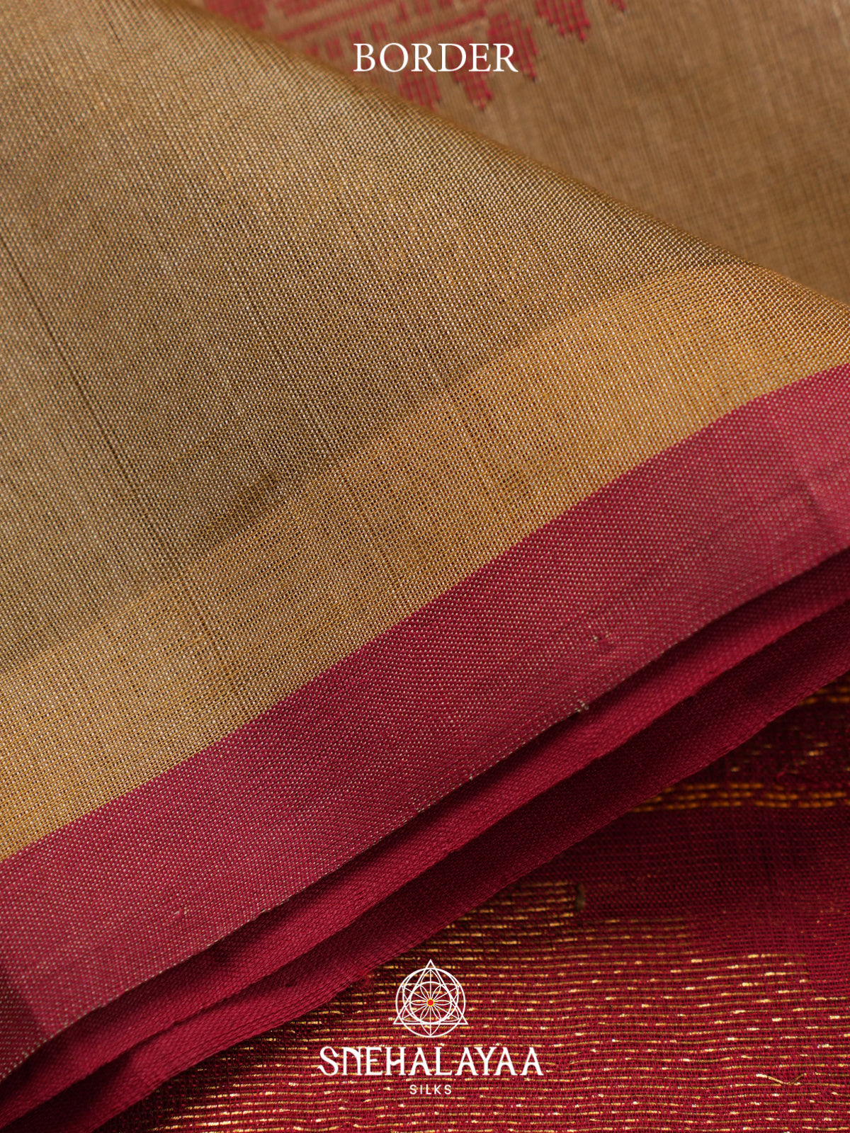 Antique Gold Kuppadam Silk Cotton Saree