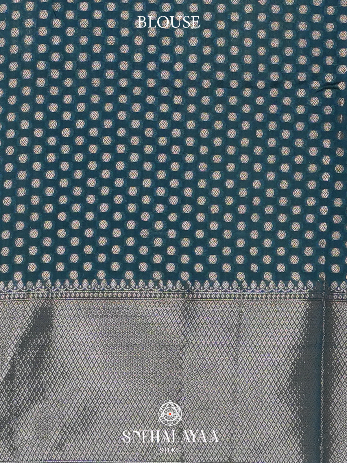 Teal Blue Banaras Saree