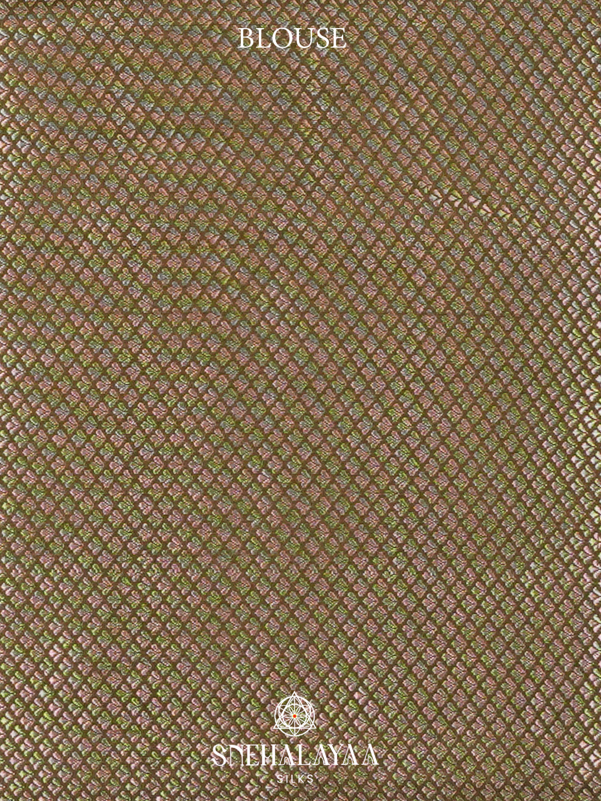 Olive Green Banaras Saree
