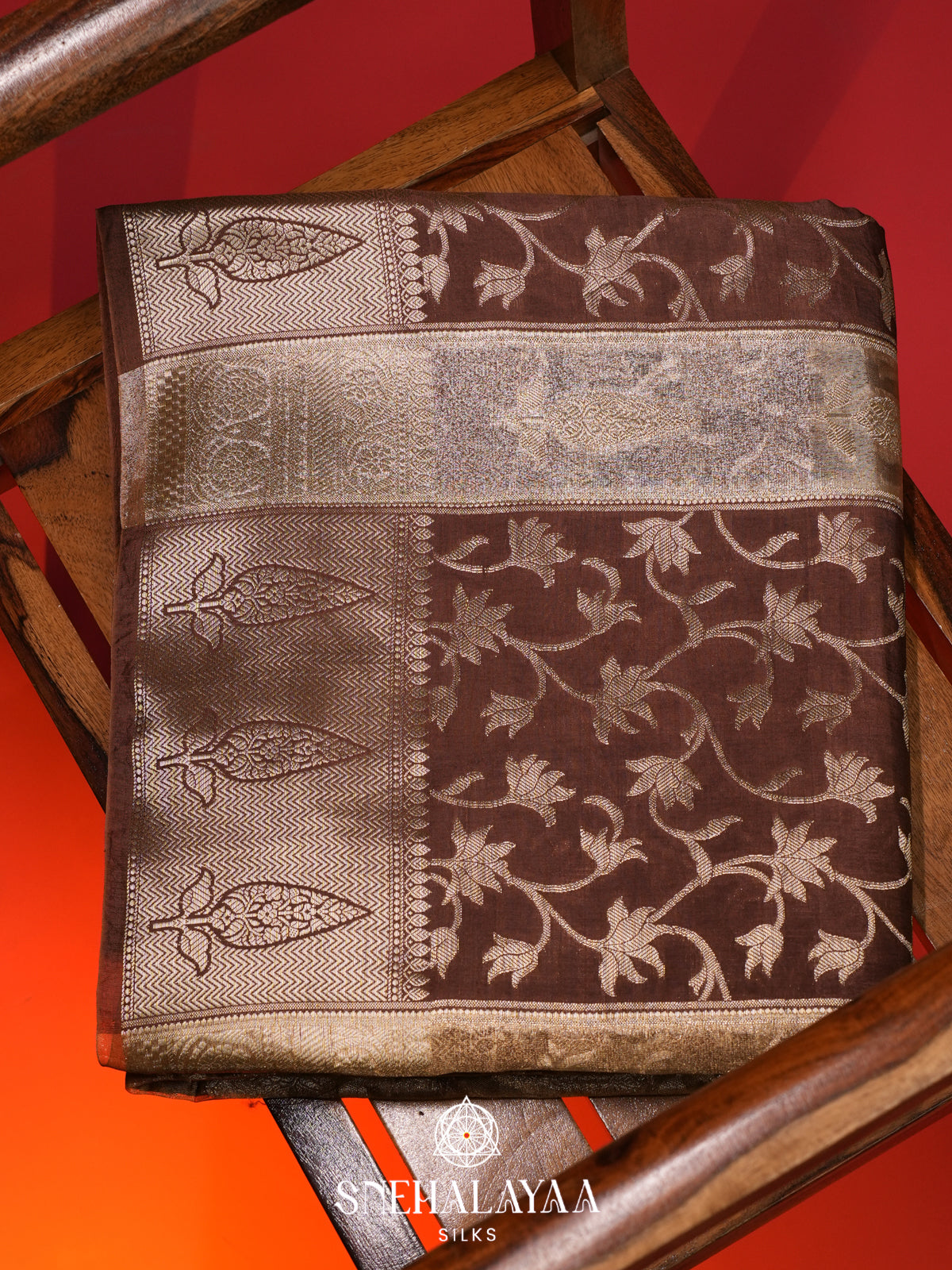 Brown Banaras Saree