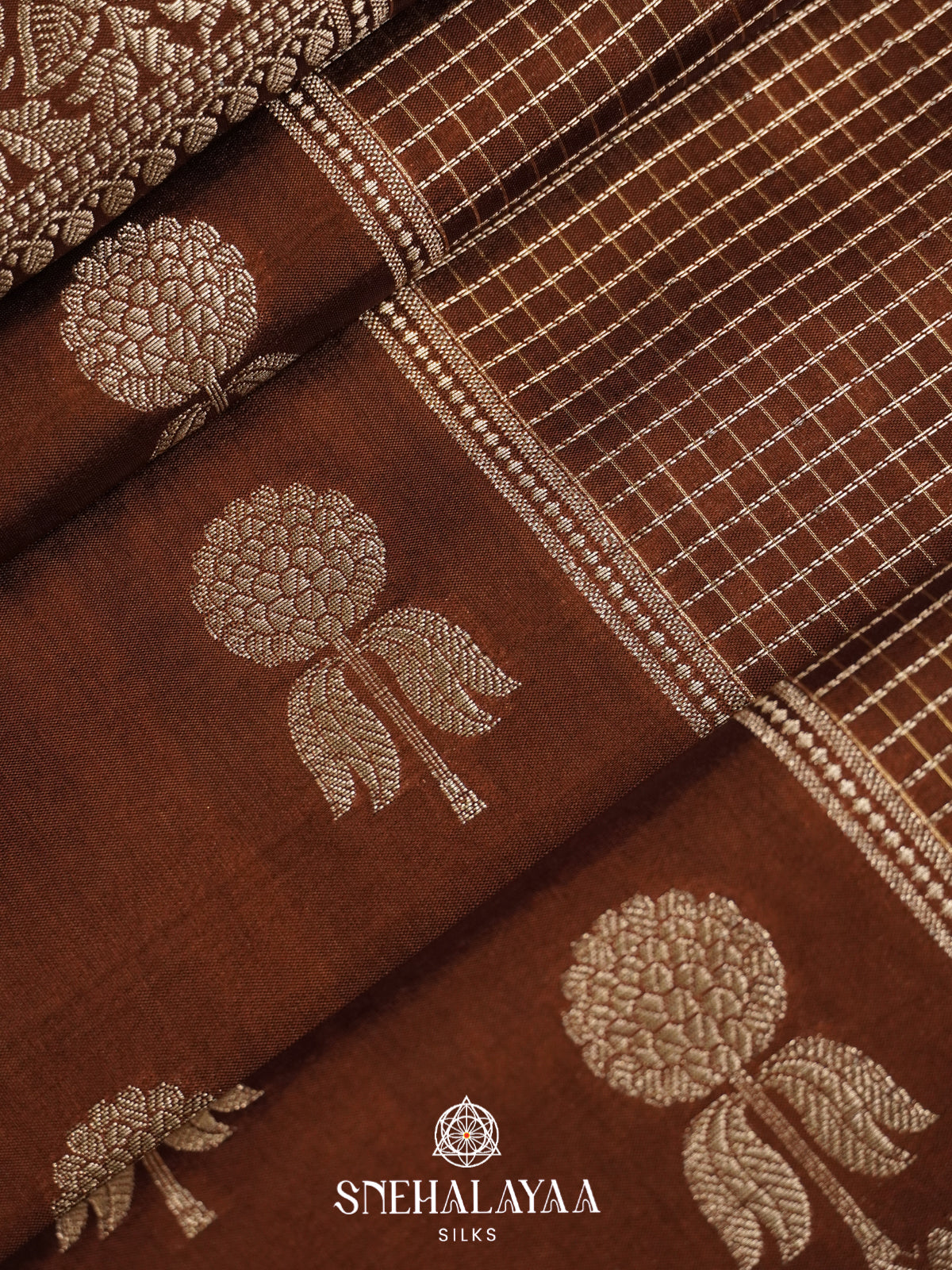 Brown Banaras Saree