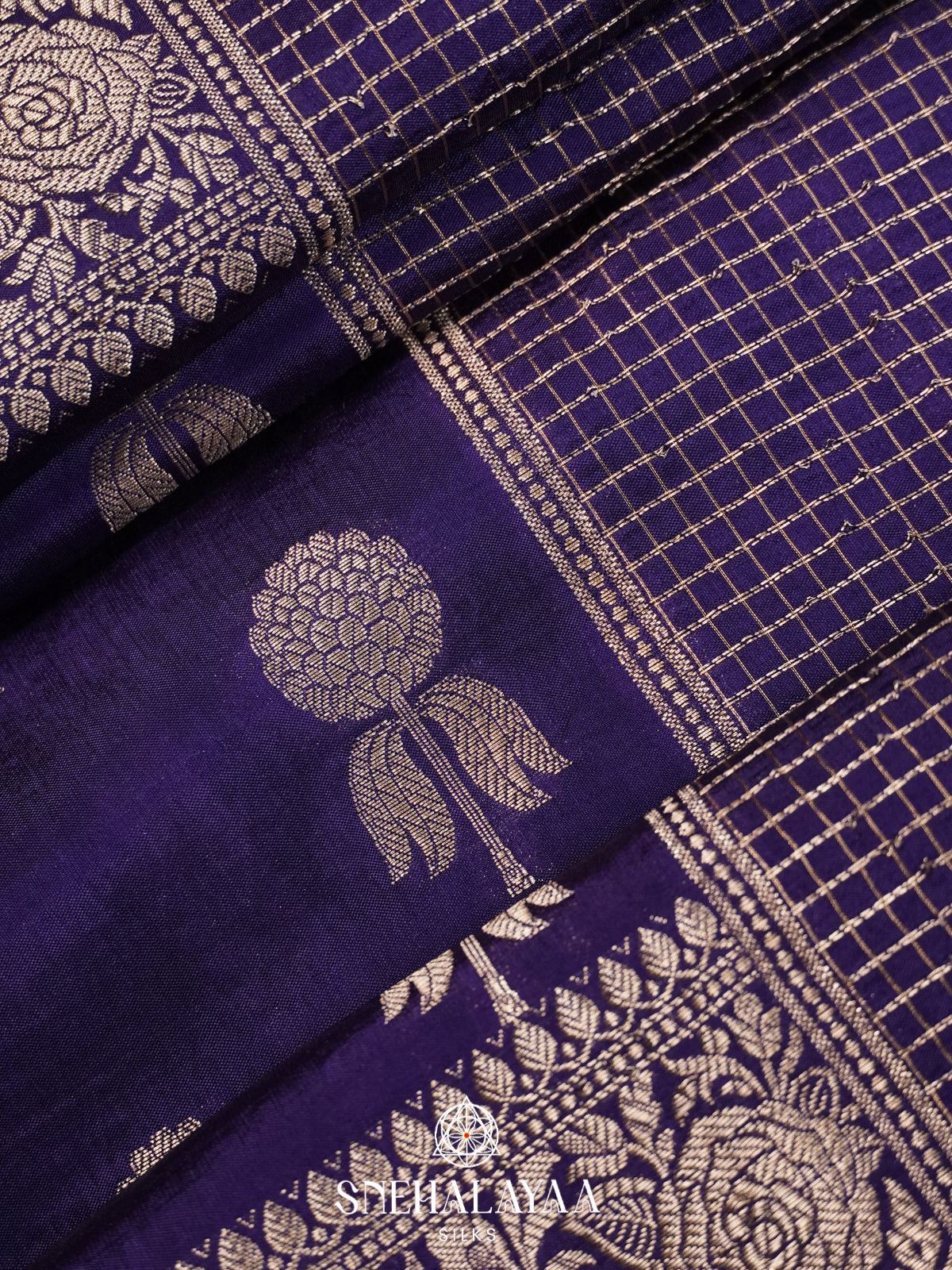Purple Banaras Saree