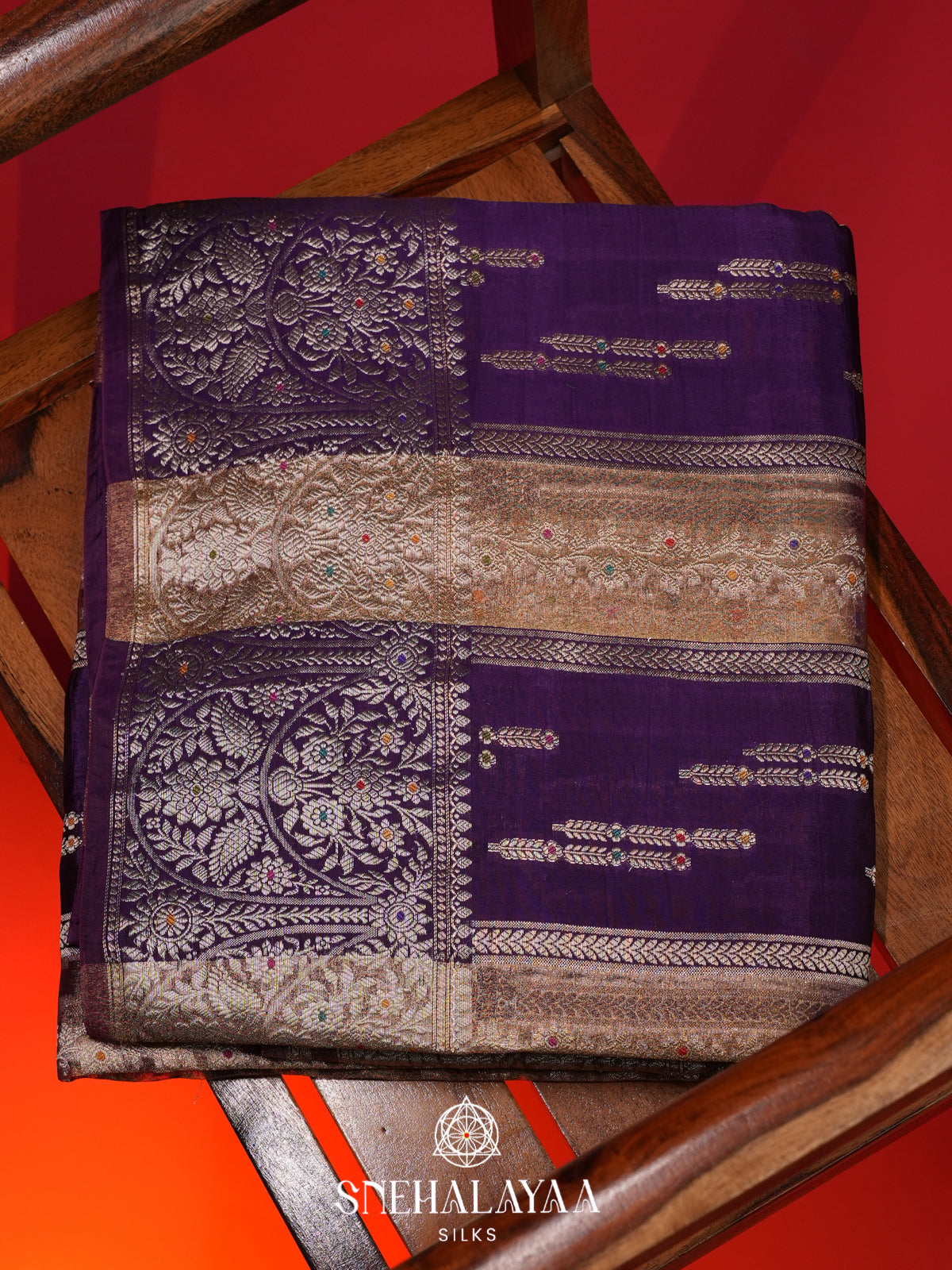 Purple Banaras Saree
