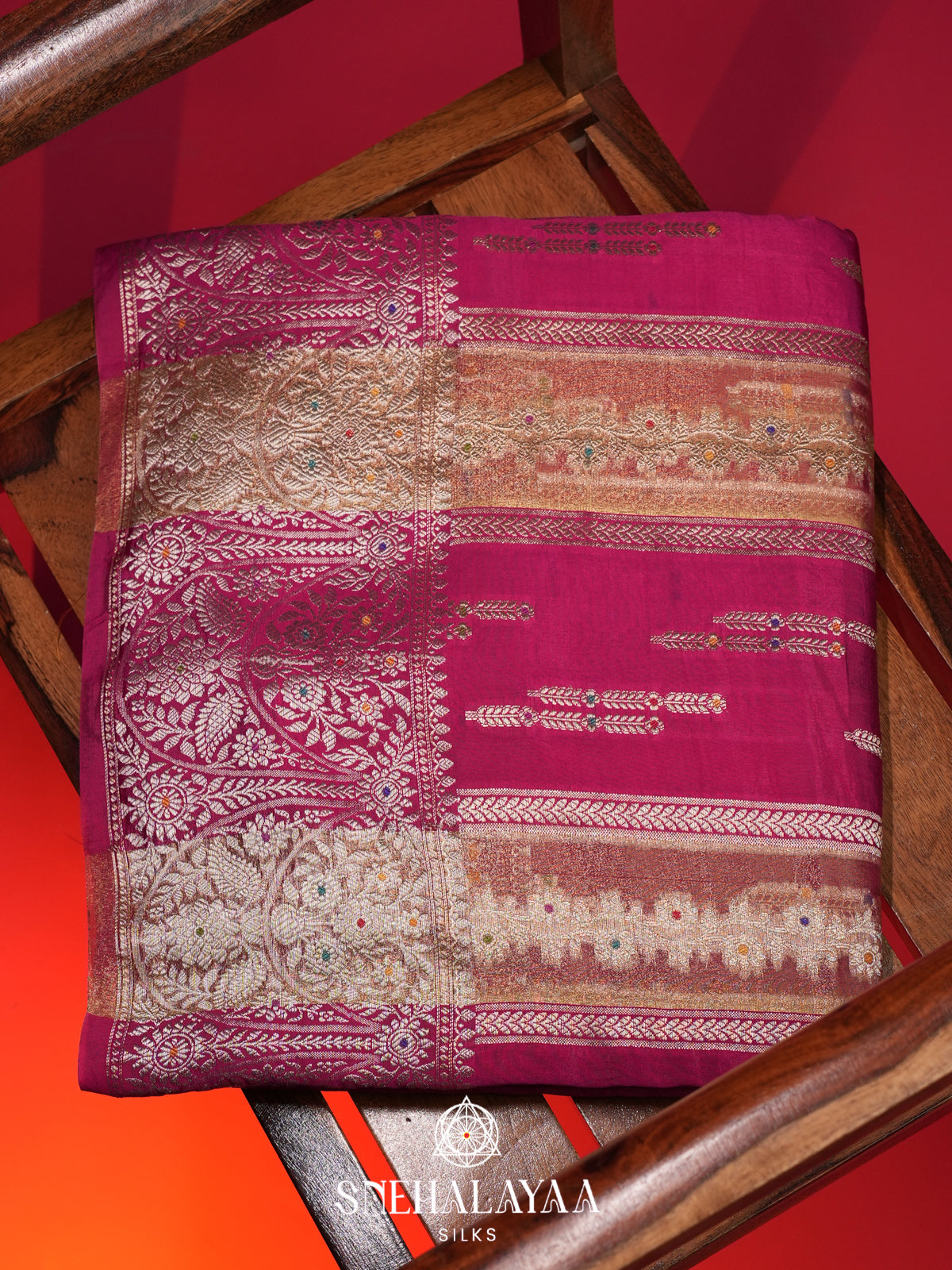 Pink Banaras Saree