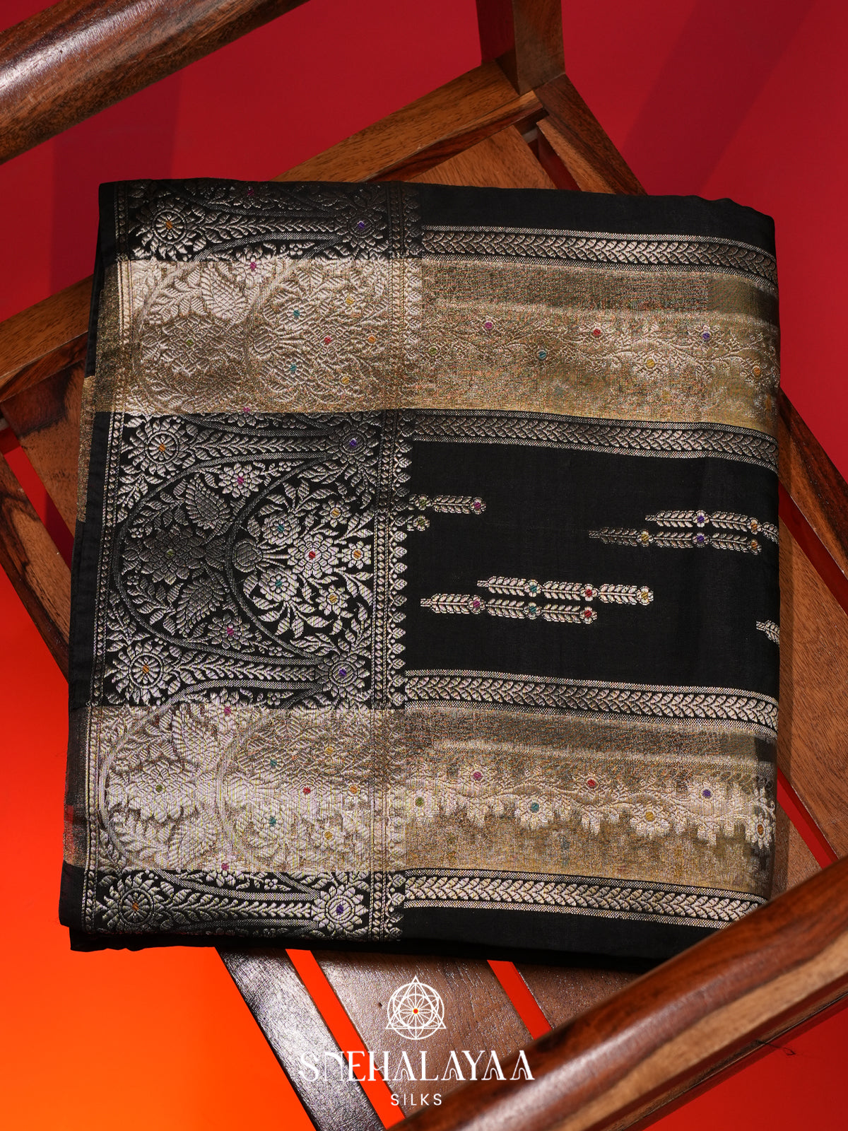 Black Banaras Saree