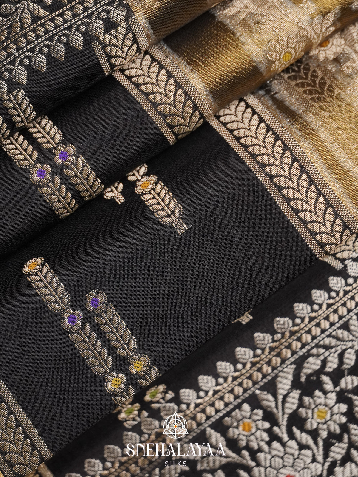 Black Banaras Saree