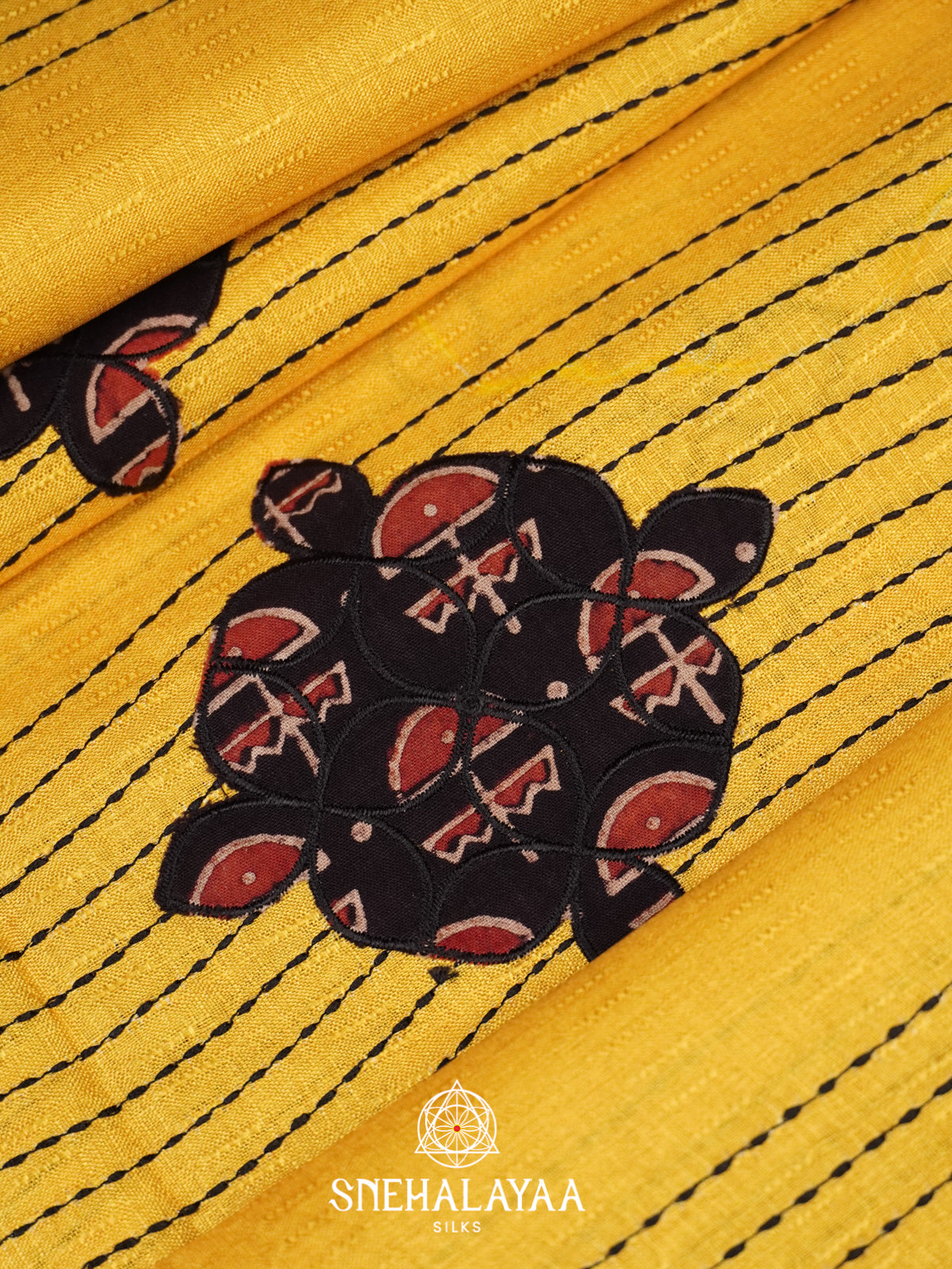 Yellow Tussar Saree