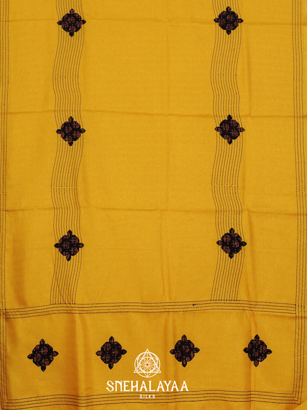 Yellow Tussar Saree
