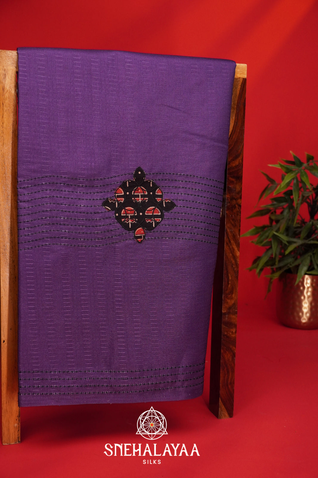 Purple Tussar Saree