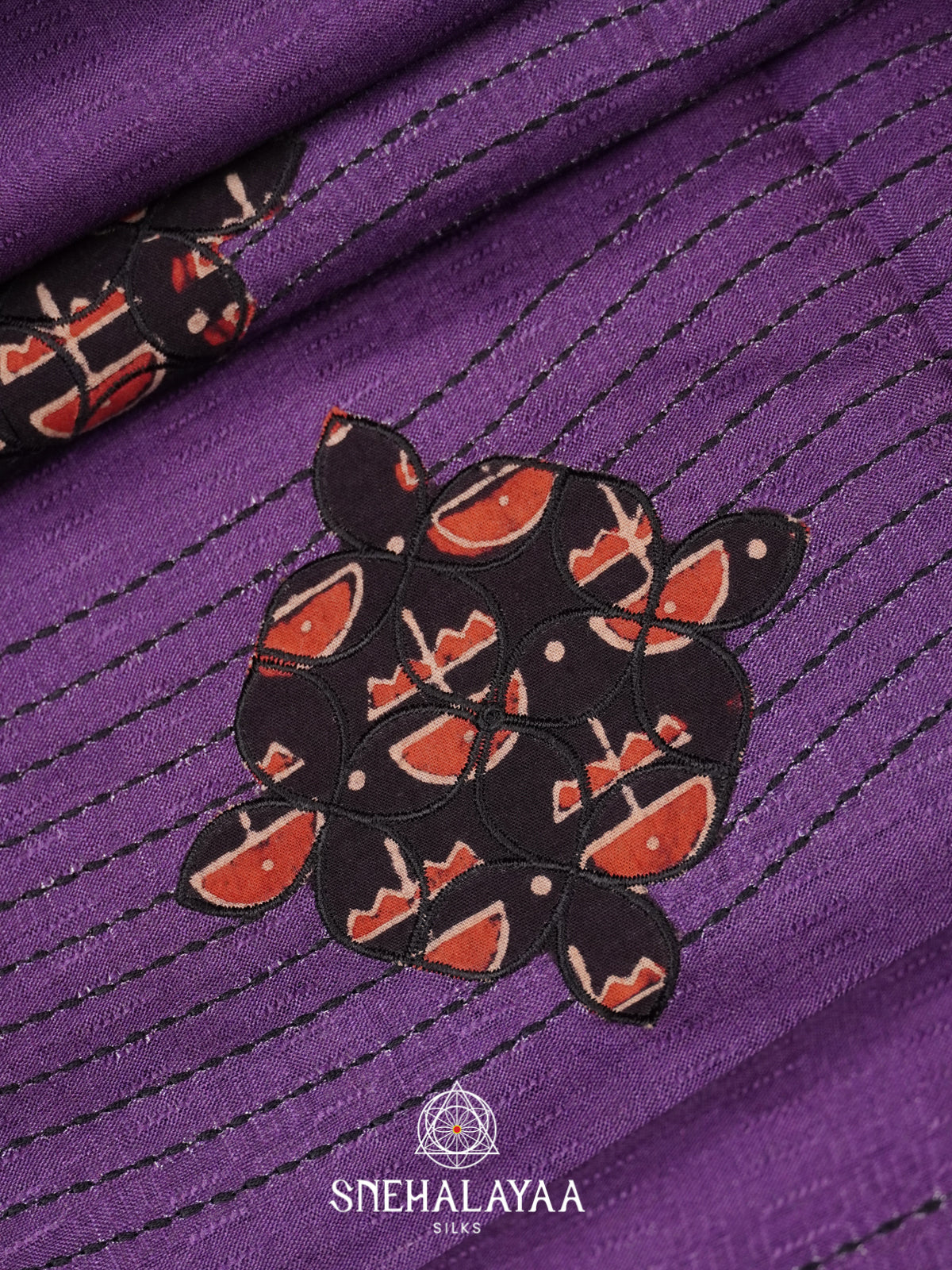 Purple Tussar Saree