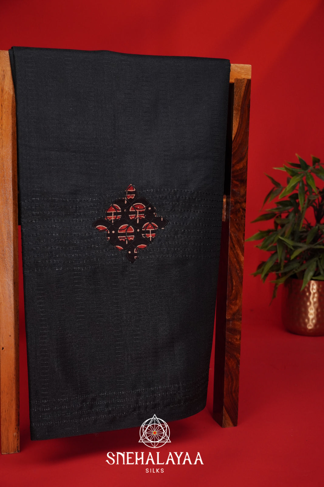 Black Tussar Saree