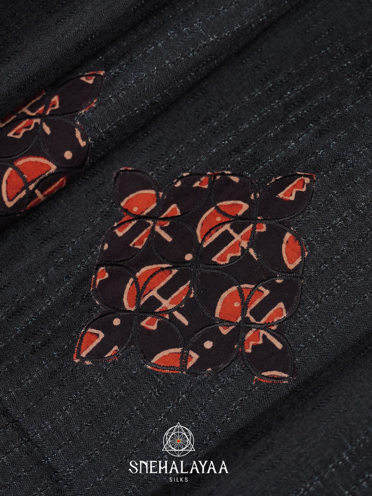 Black Tussar Saree