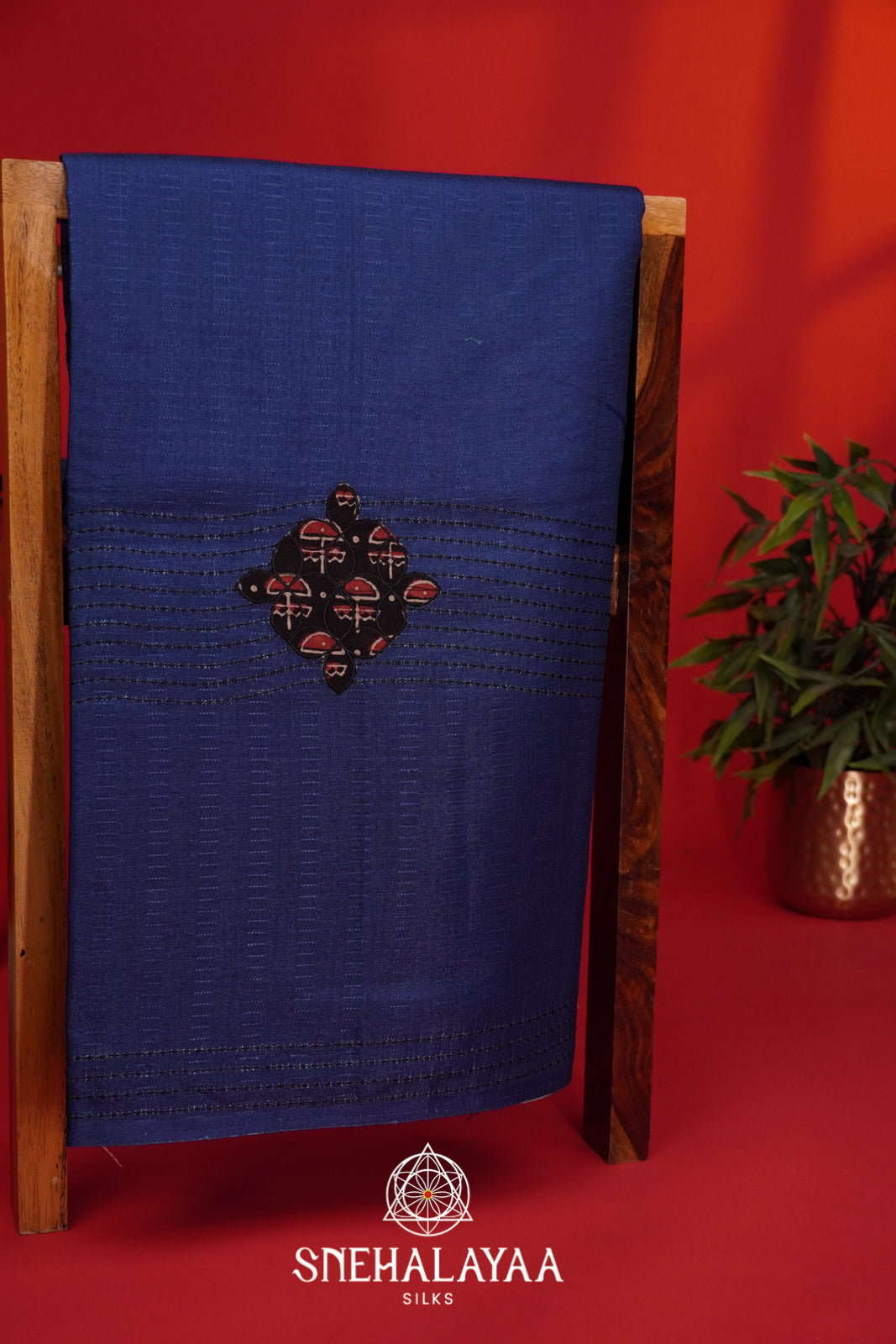 Blue Tussar Saree