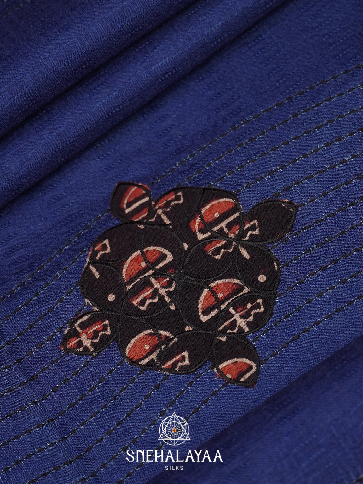 Blue Tussar Saree