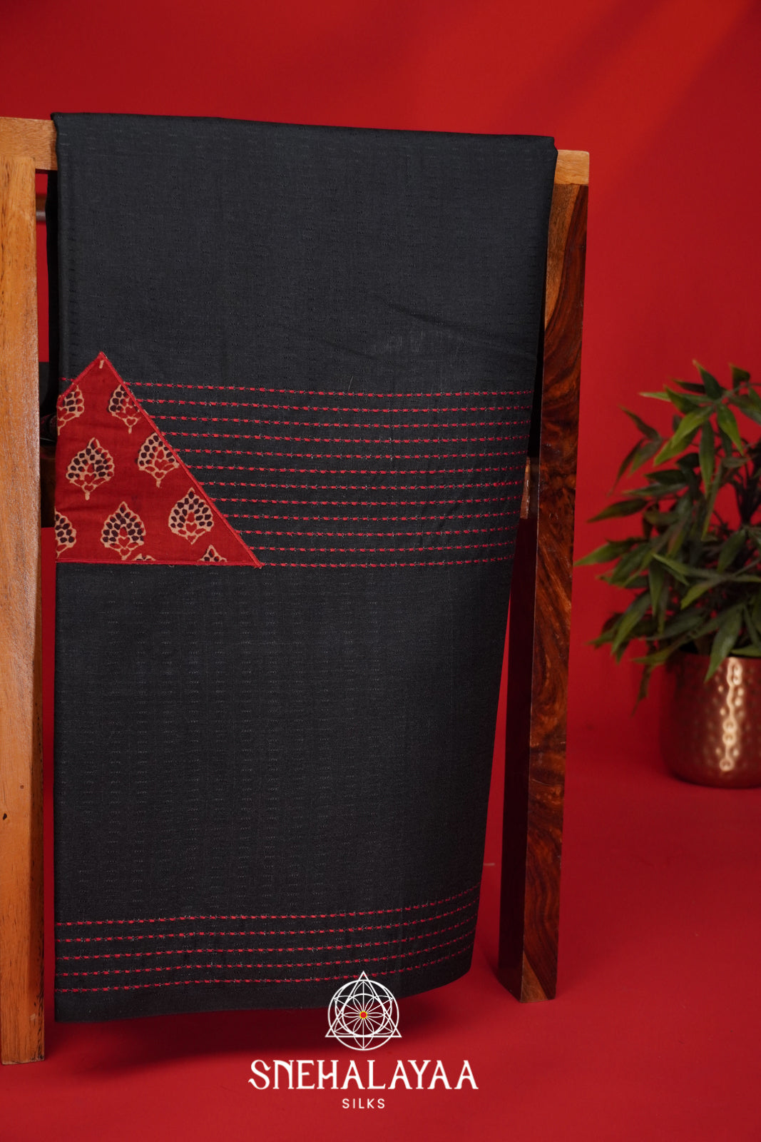 Black Tussar Saree