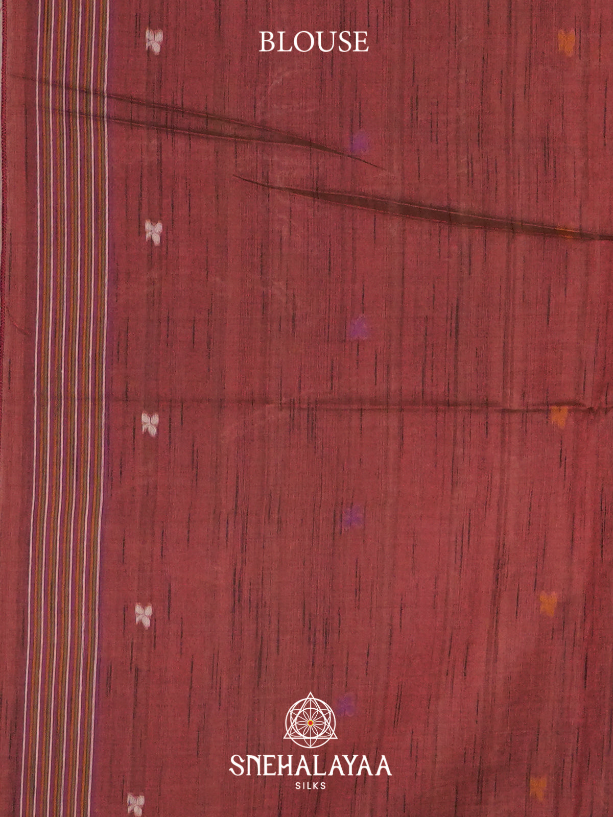 Beige With Maroon Border Tussar Saree