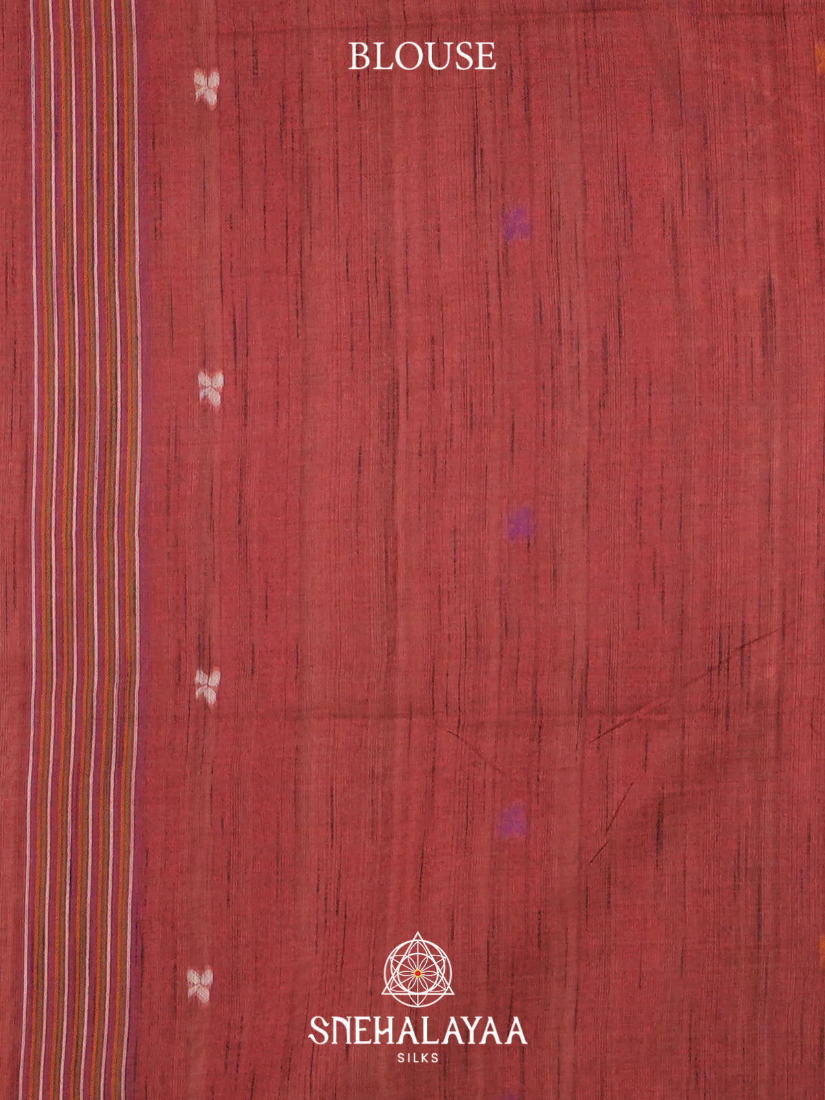 Beige With Maroon Border Tussar Saree