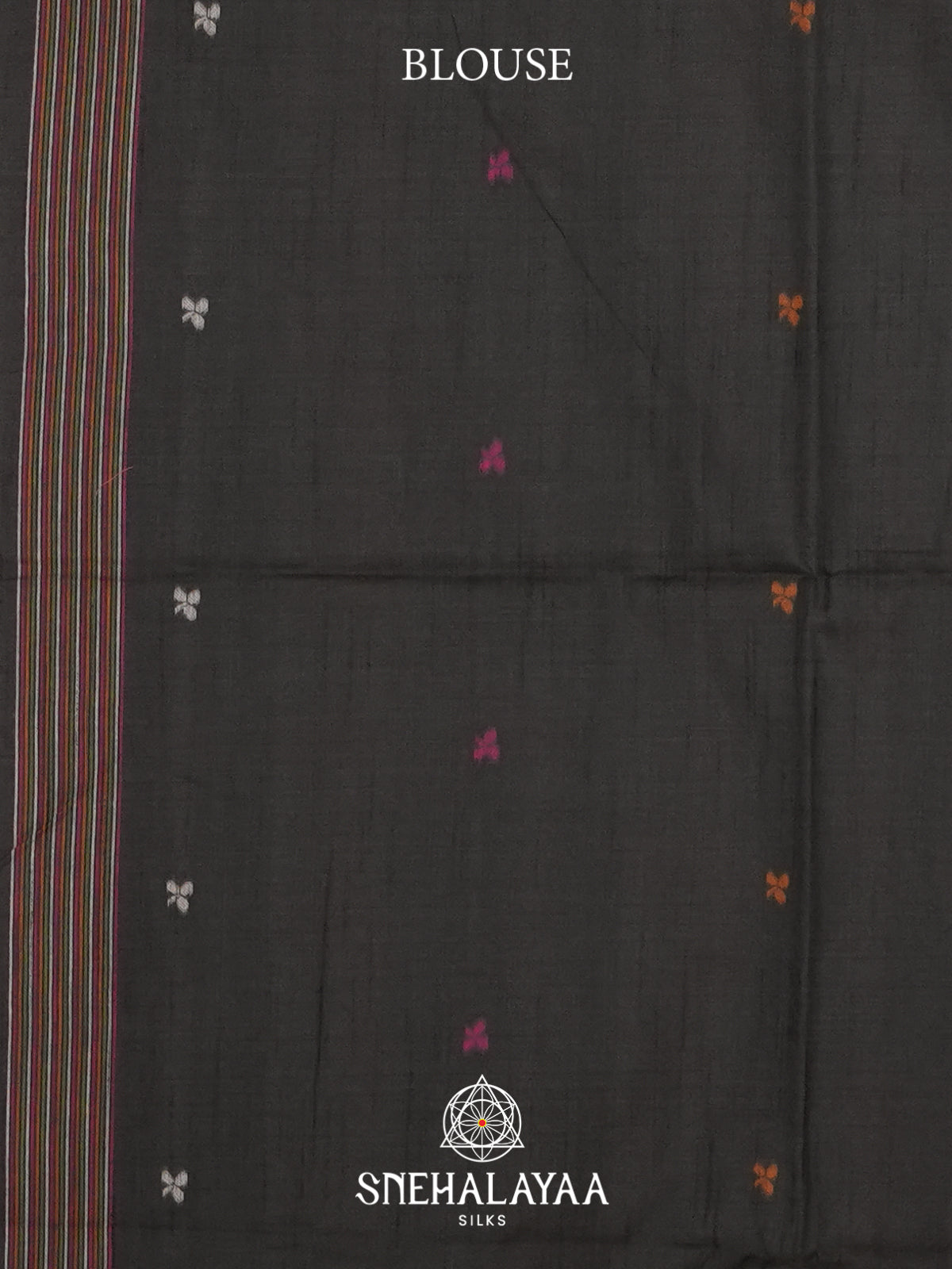Beige With Black Border Tussar Saree