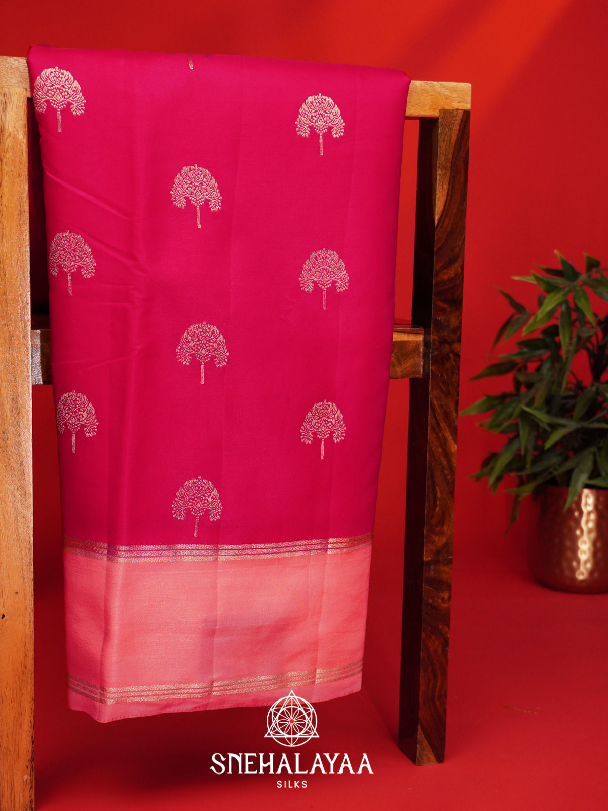 Pink Banarasi Saree