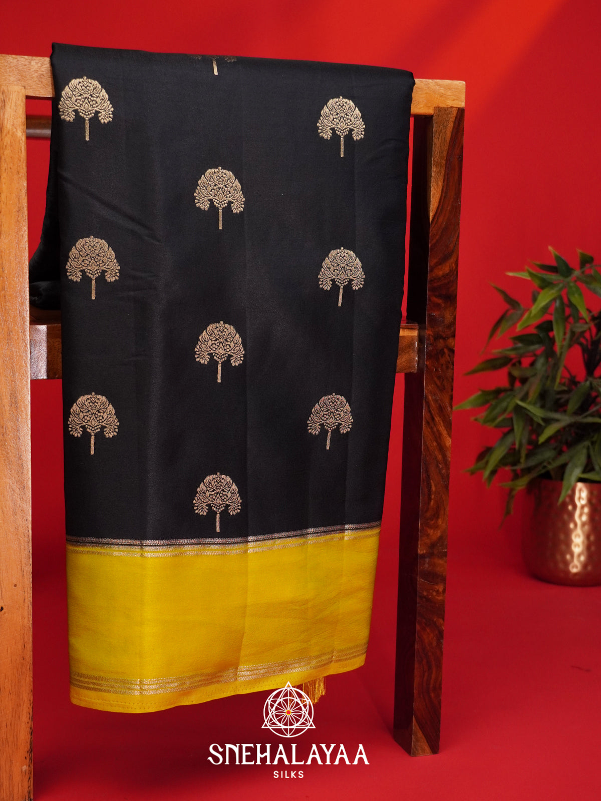 Black Banarasi Saree
