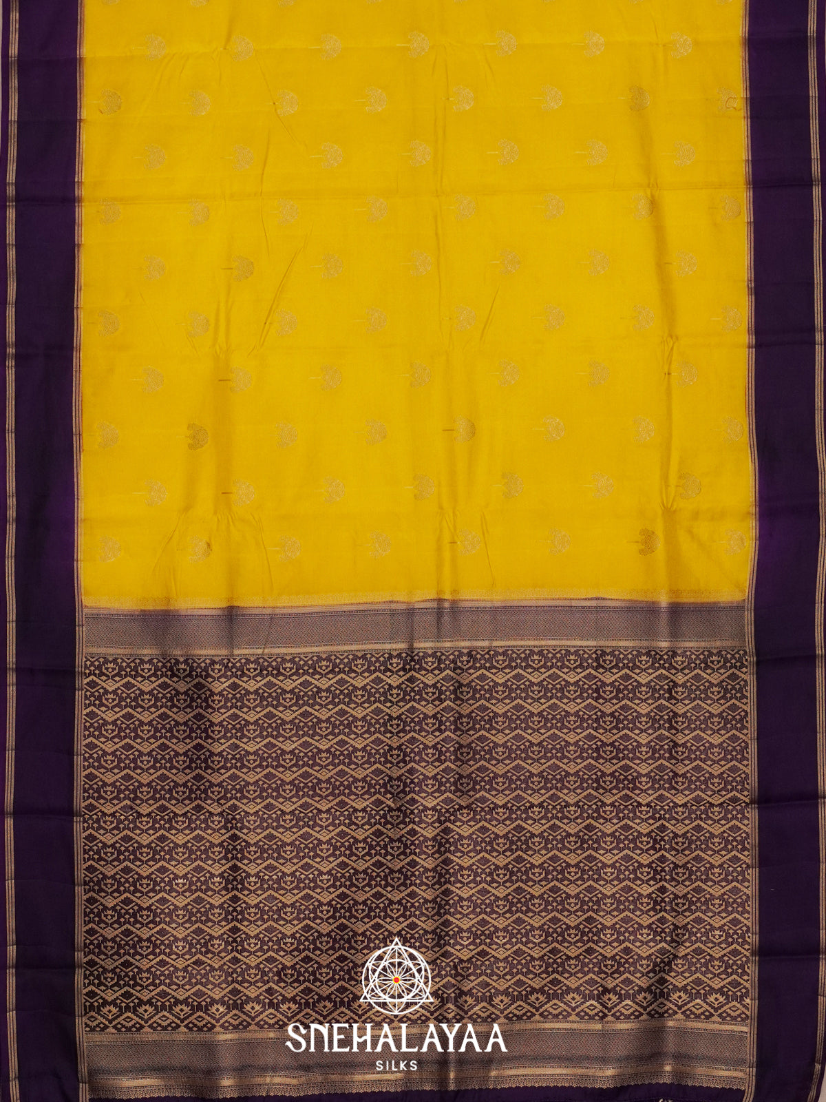 Yellow Banarasi Saree