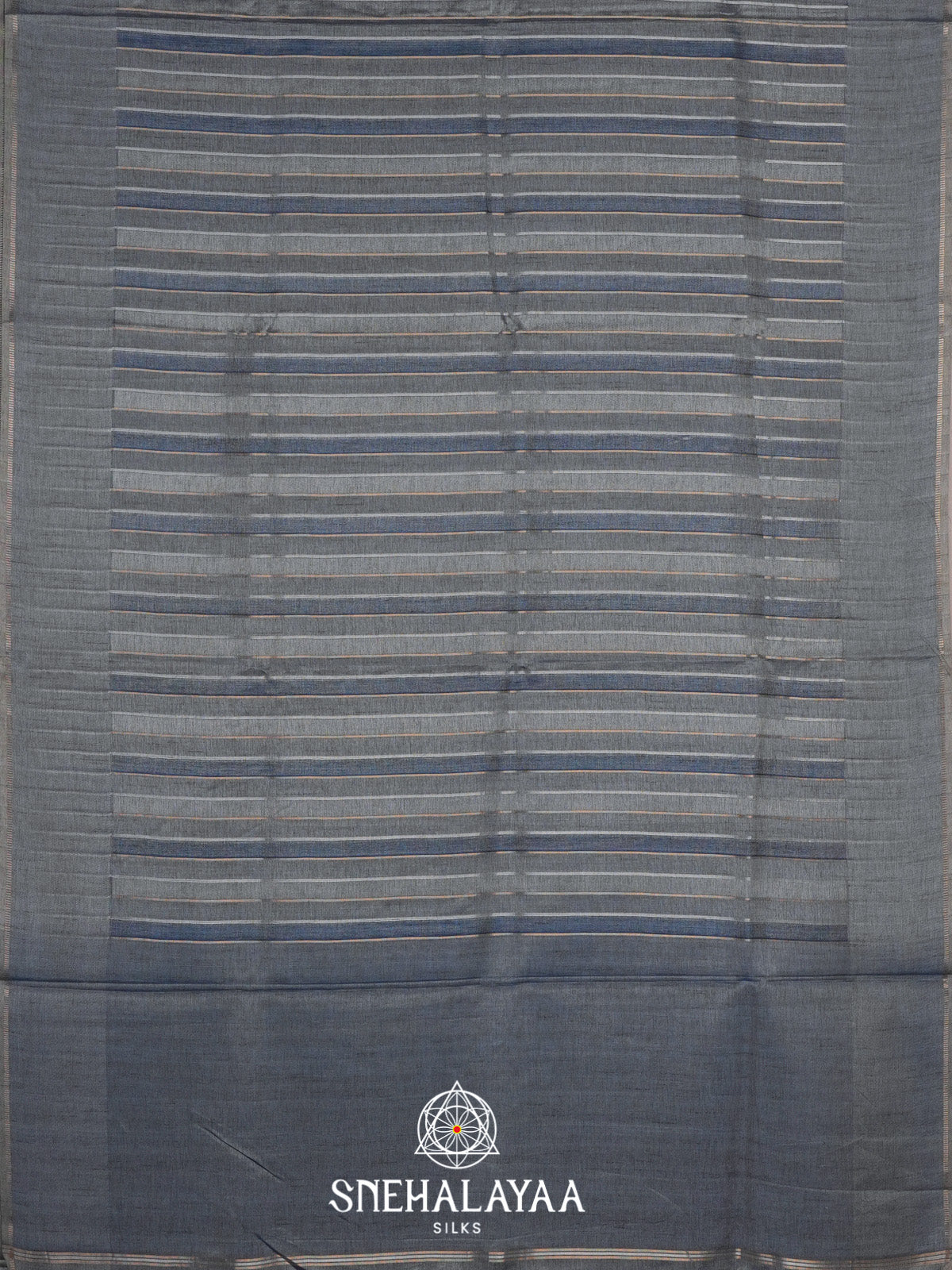 Blue Tussar Saree