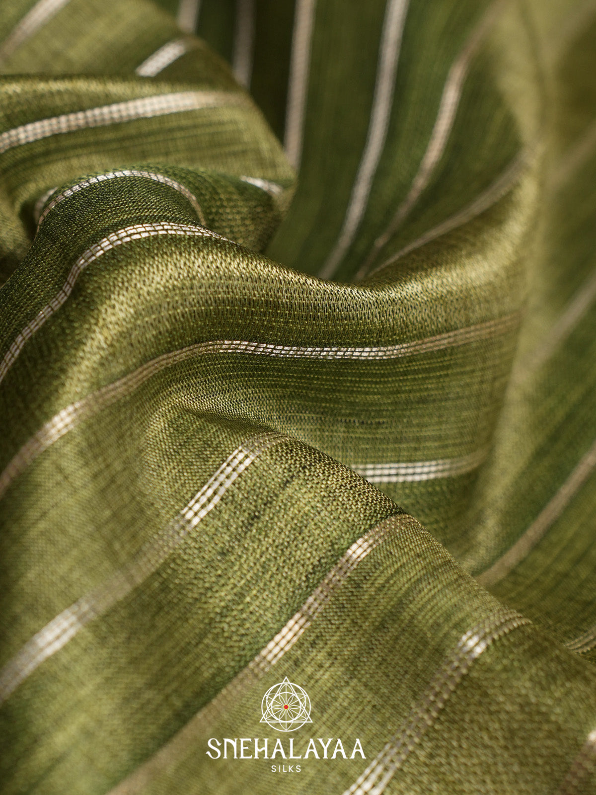 Green Tussar Saree