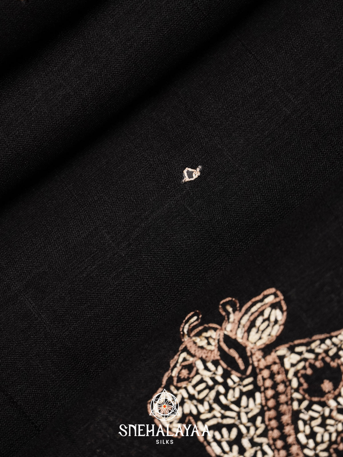 Black Tussar Saree