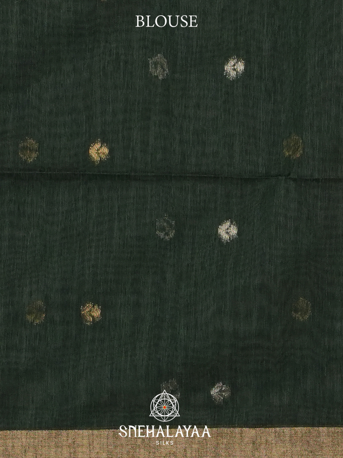 Forest Green Organza Saree