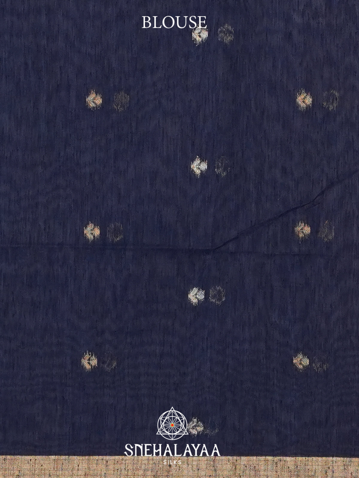 Midnight Blue Organza Saree