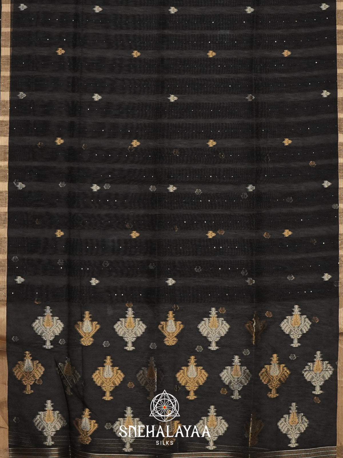 Forest Green Organza Saree