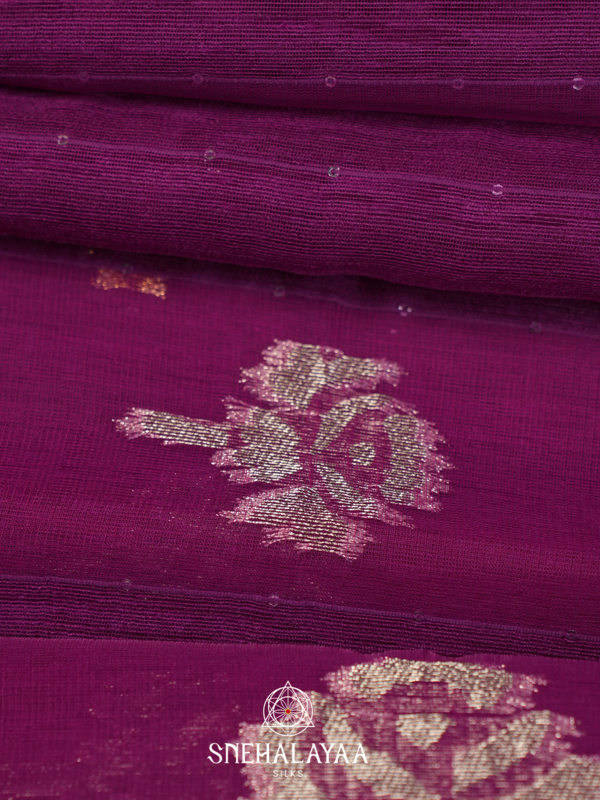 Magenta Organza Saree