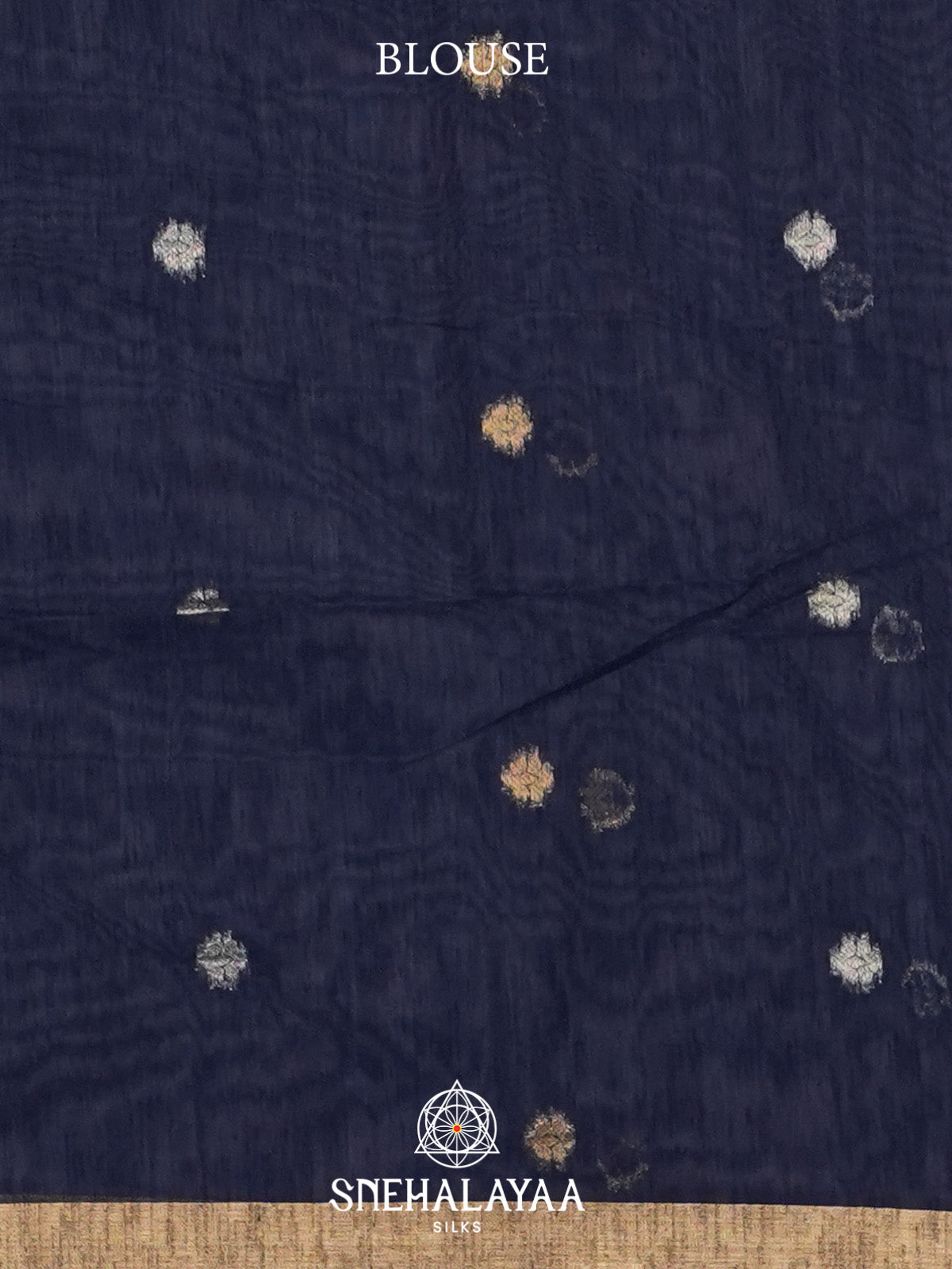 Ink Blue Organza Saree