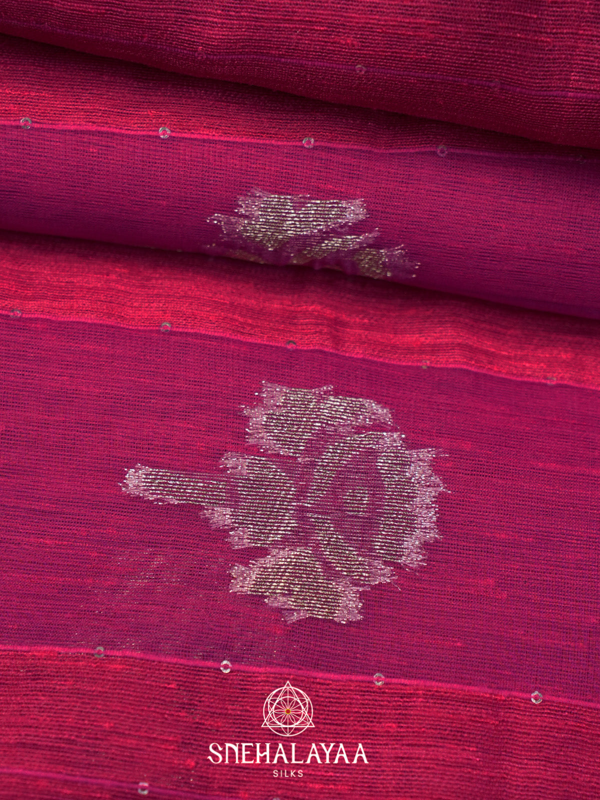 Pink Organza Saree