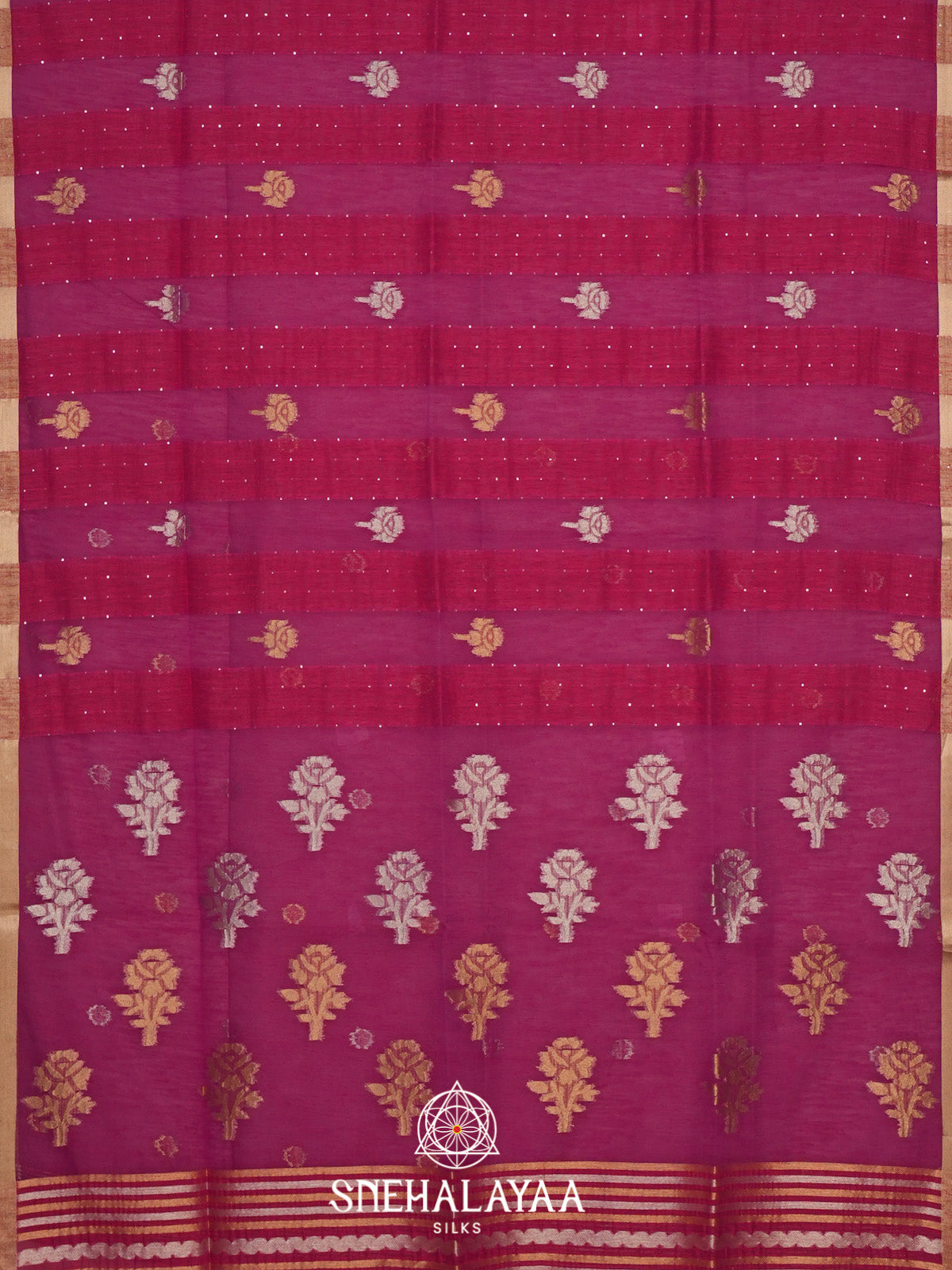 Pink Organza Saree