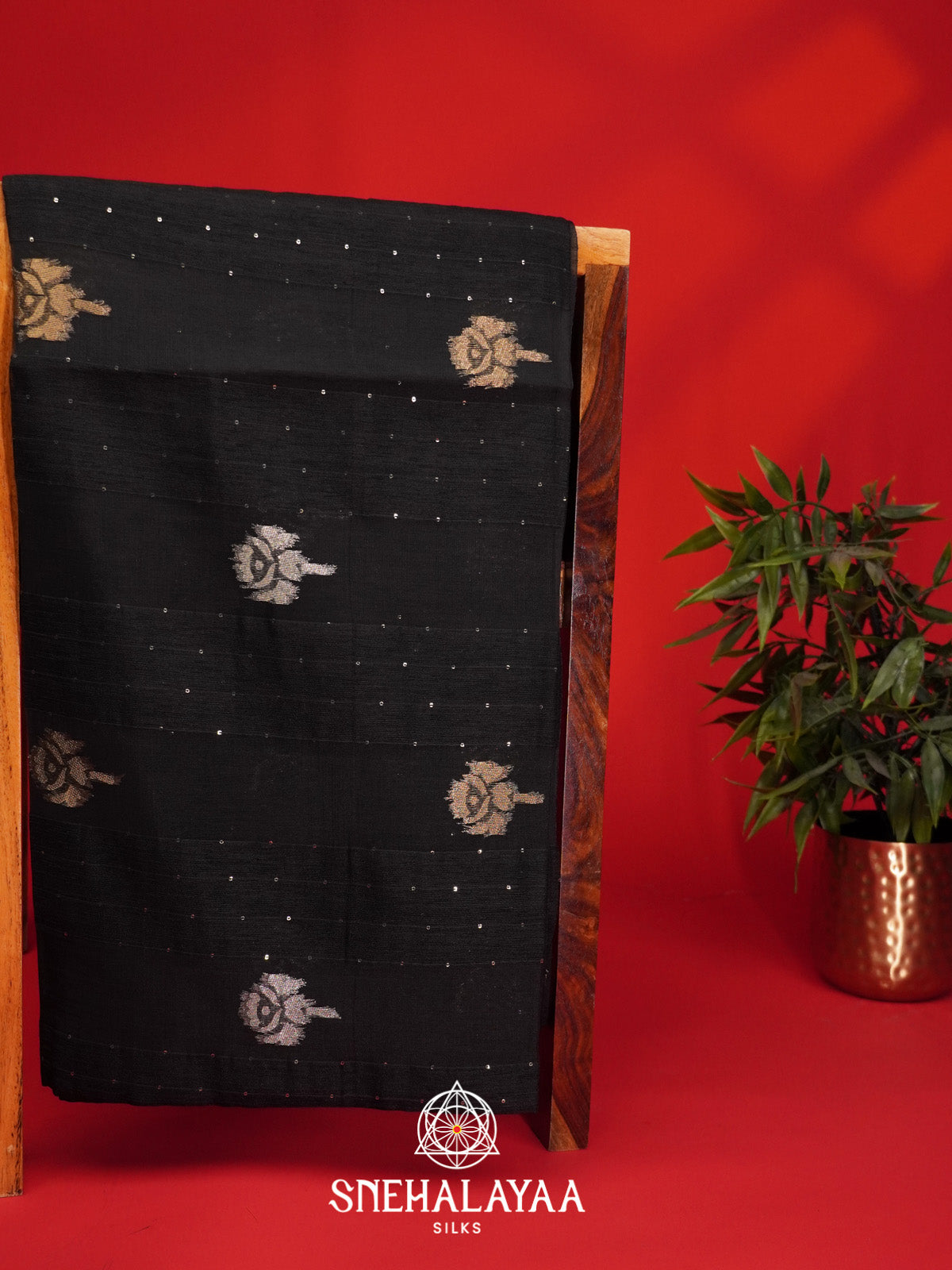 Forest Green Organza Saree