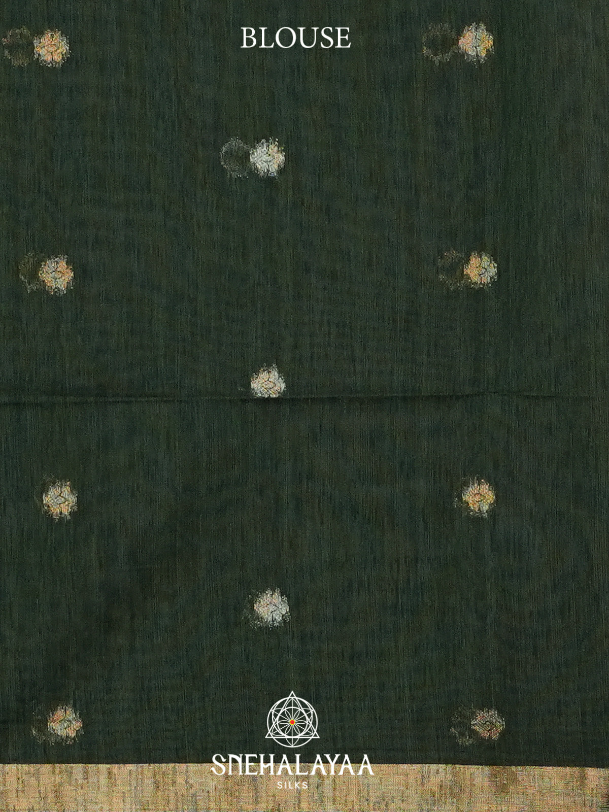 Forest Green Organza Saree