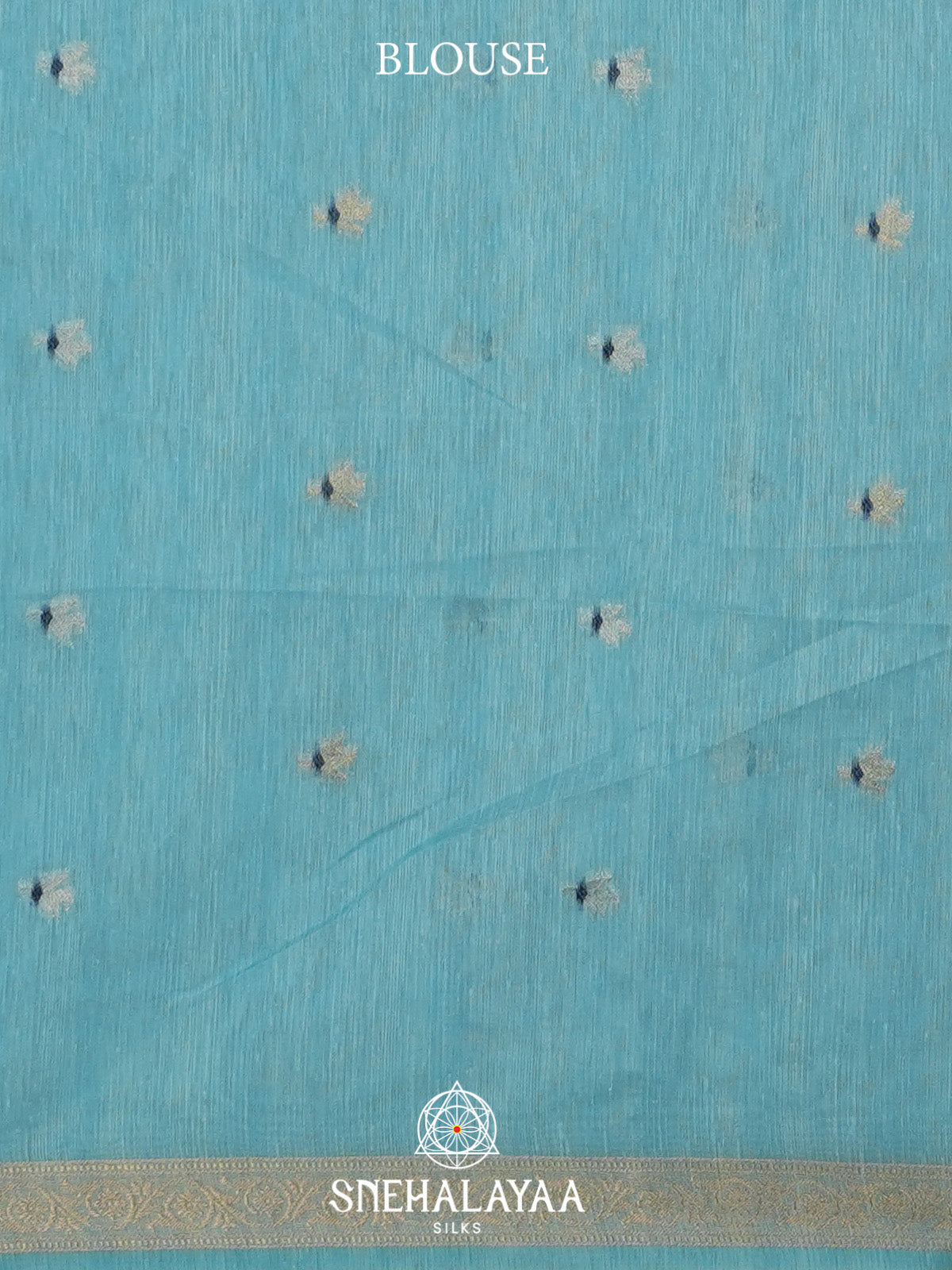 Aqua Blue Matka Tussar Saree