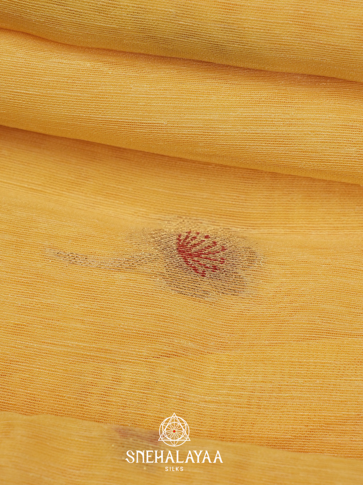 Yellow Matka Tussar Saree