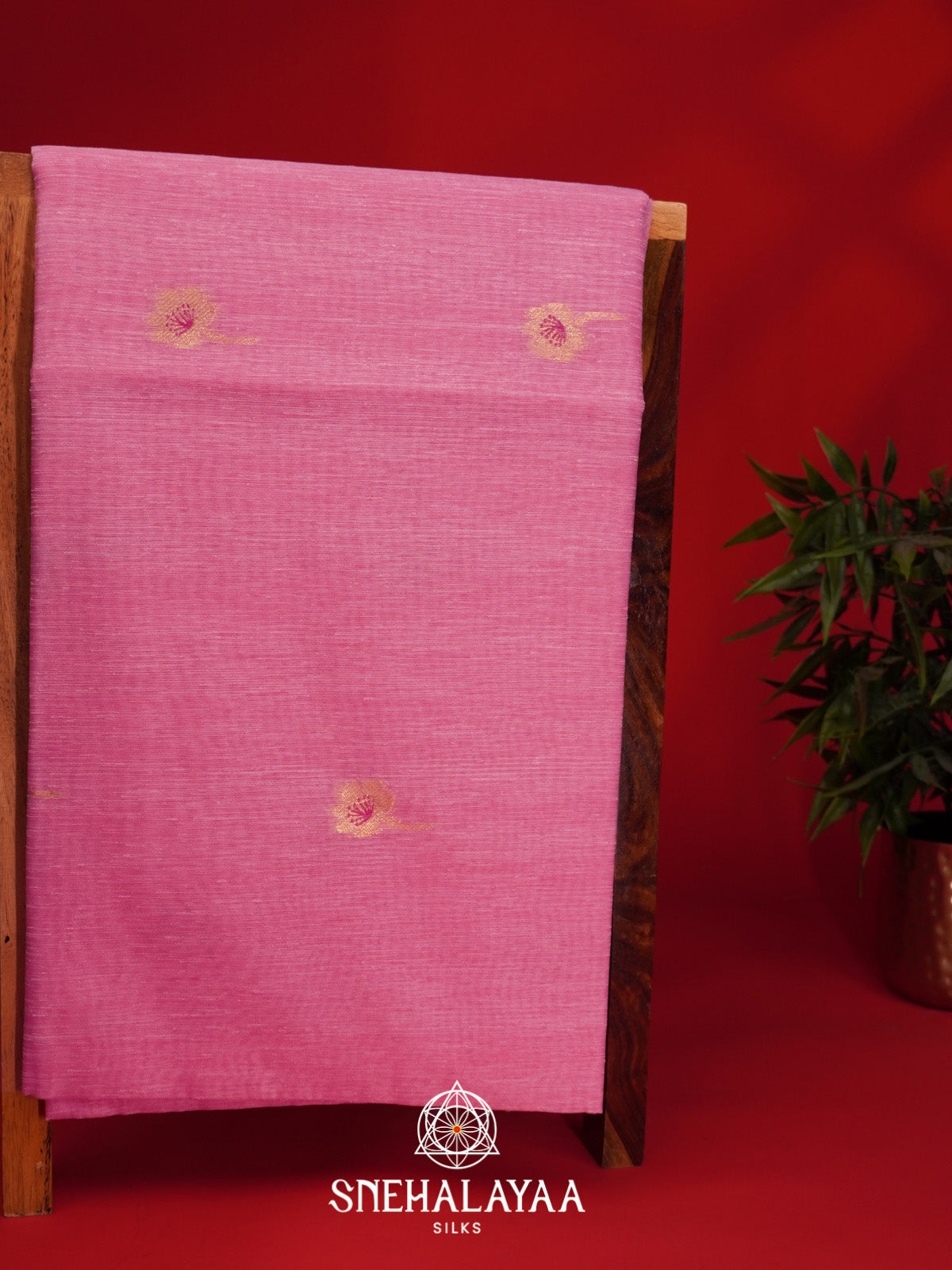 Pink Matka Tussar Saree