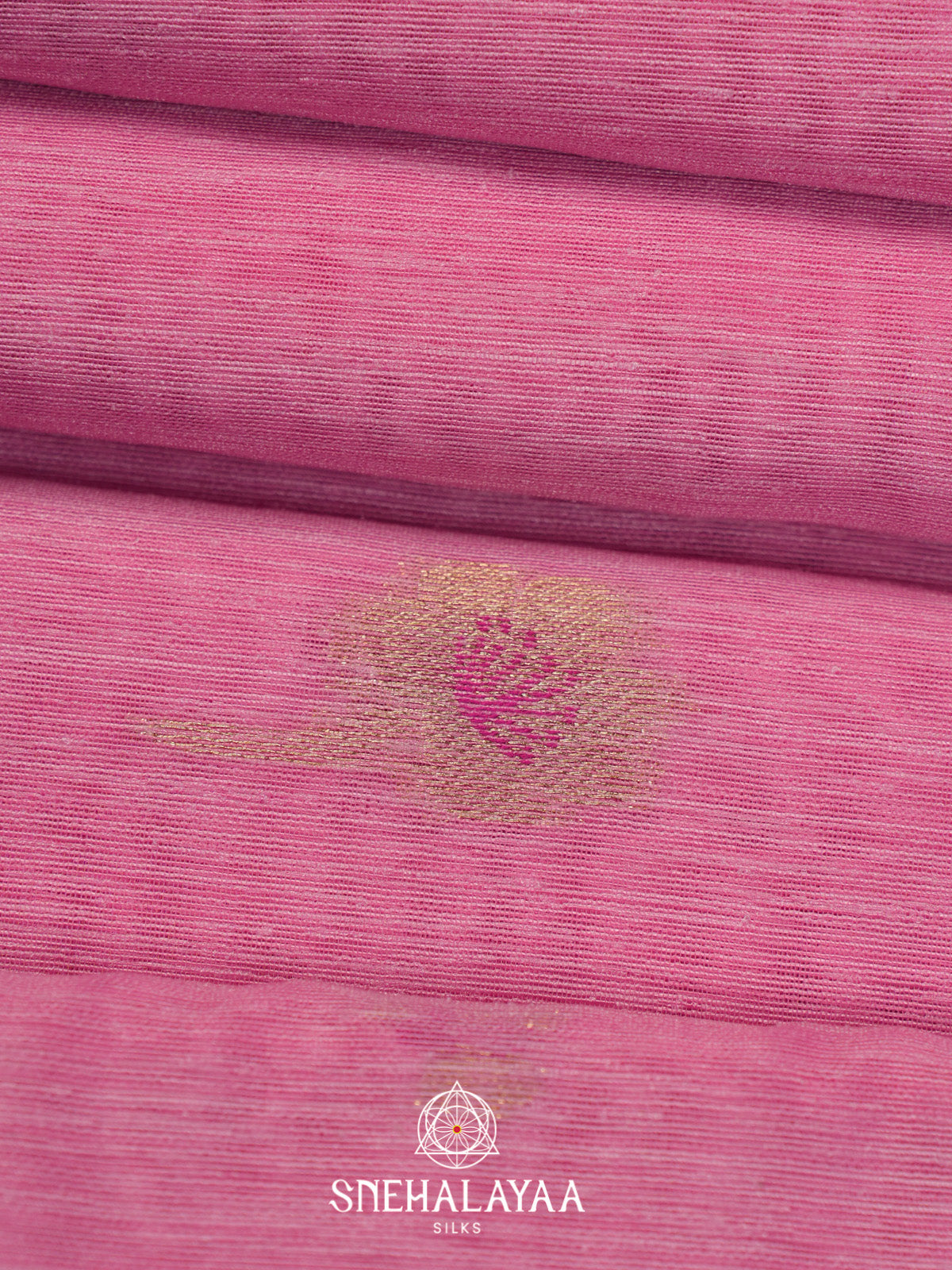 Pink Matka Tussar Saree