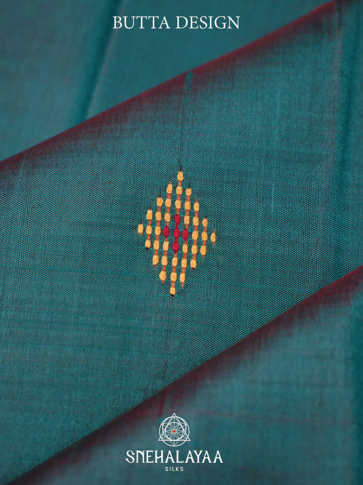Teal Green Behrampuri Silk Saree