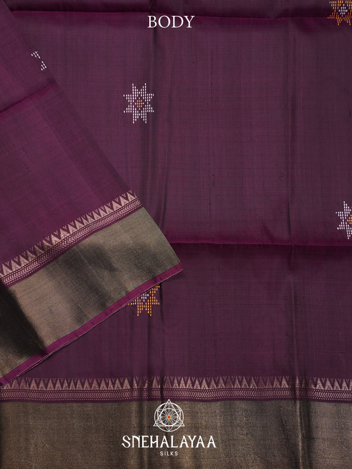 Purple Behrampuri Silk Saree