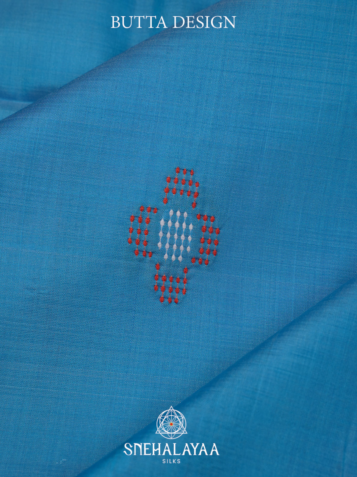 Sky Blue Behrampuri Silk Saree