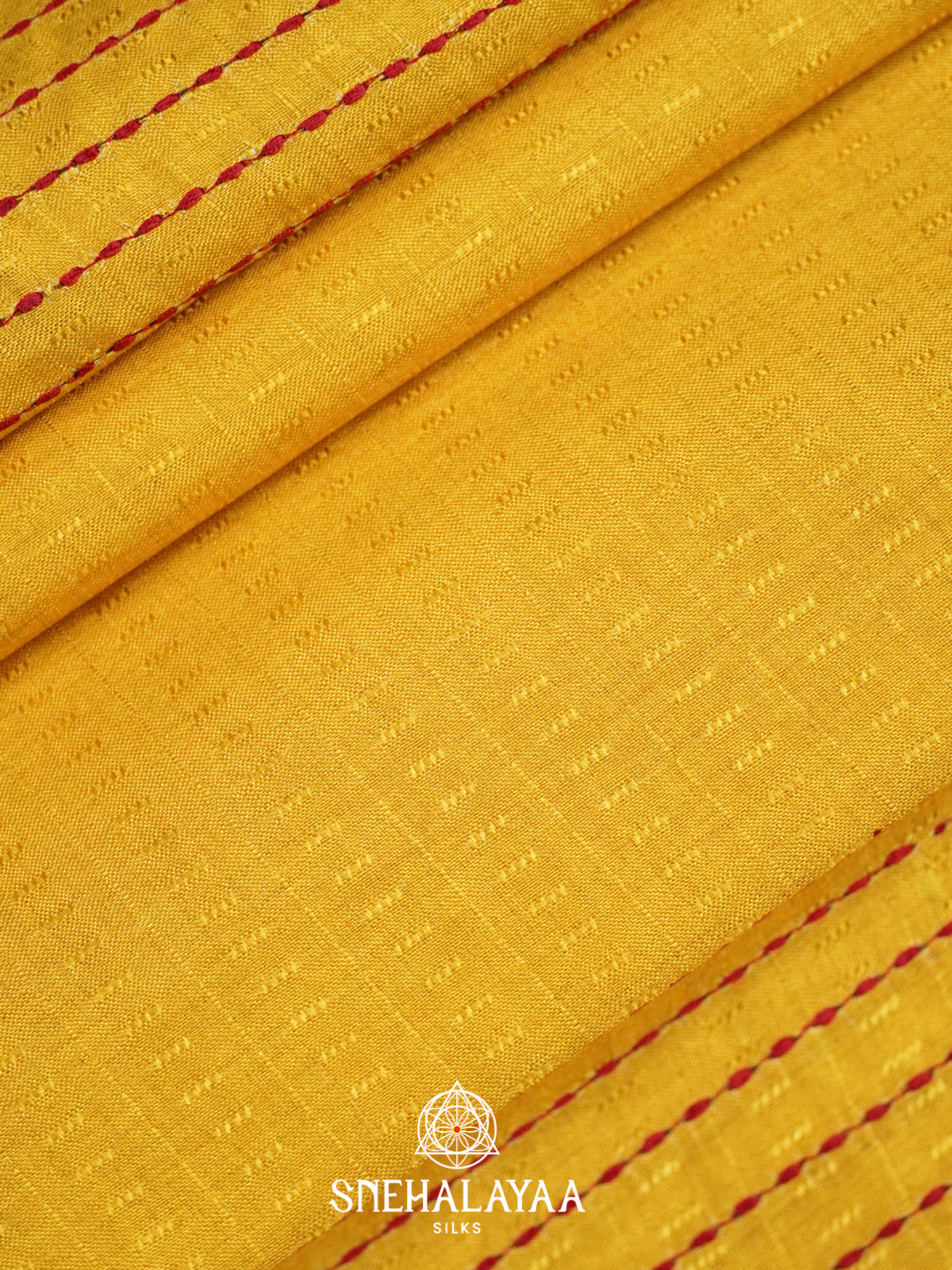 Yellow Tussar Saree