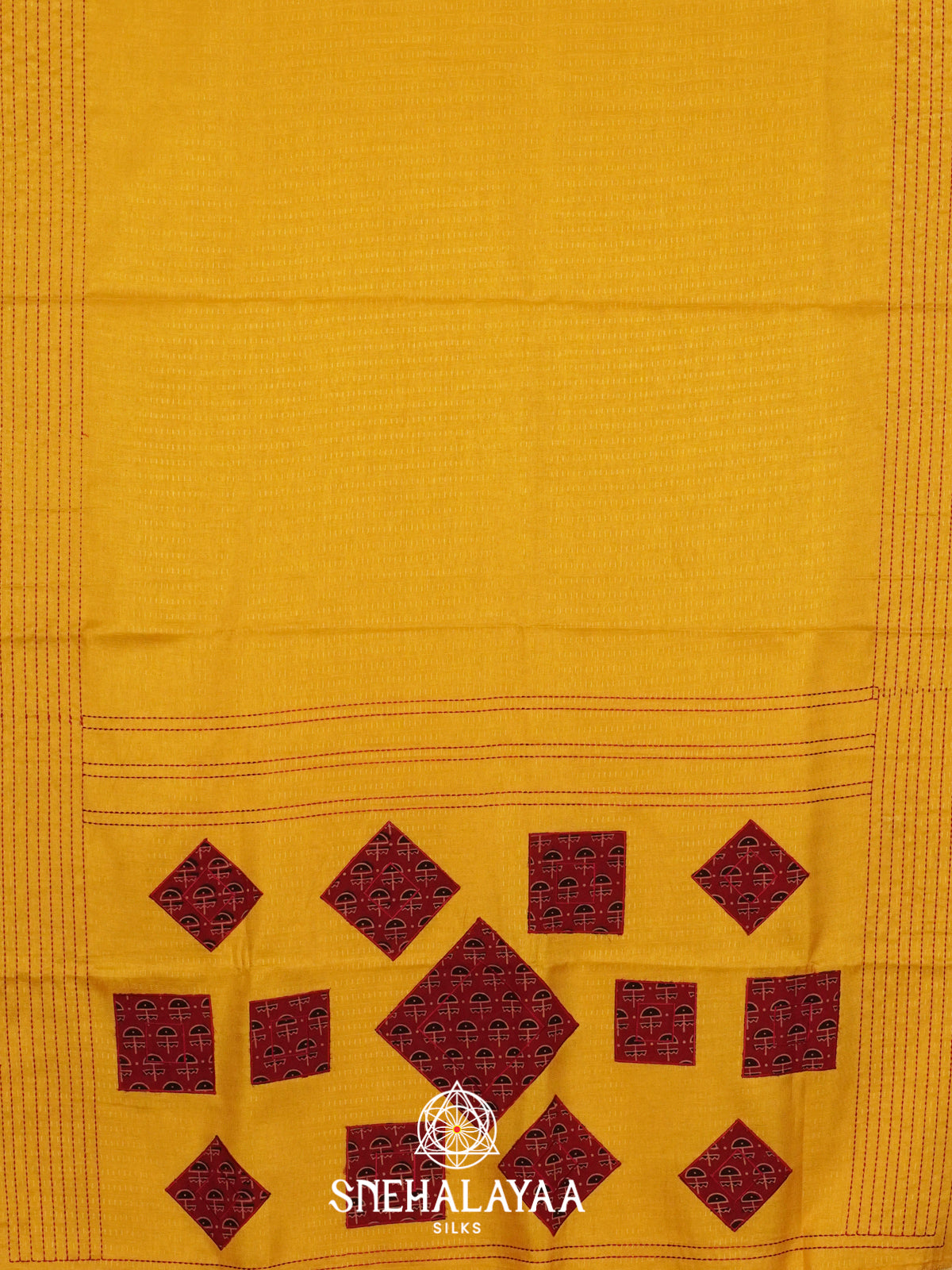 Yellow Tussar Saree